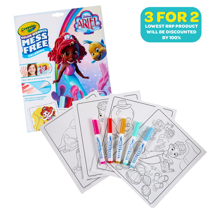 Crayola Color Wonder Mess Free Colouring Disney Junior Ariel