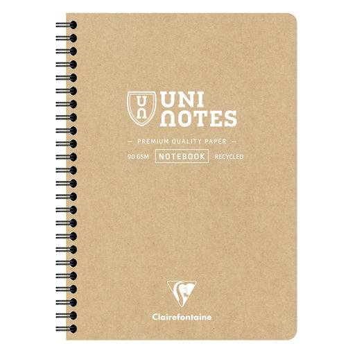 Clairefontaine Uninotes Recycled A5 Ruled Notebook (styles vary)
