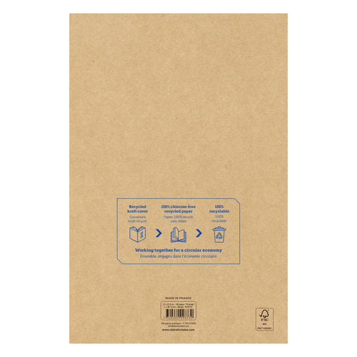 Clairefontaine Uninotes Recycled Top-Stapled A4 Ruled Pad (styles vary)