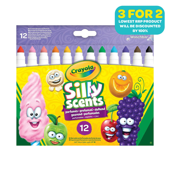 Crayola Silly Scents Broad Line Markers (12 Pack)