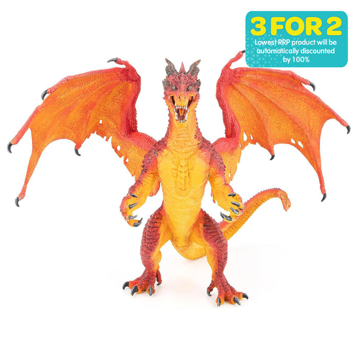 Papo Fantasy Dragon King Fire Figure