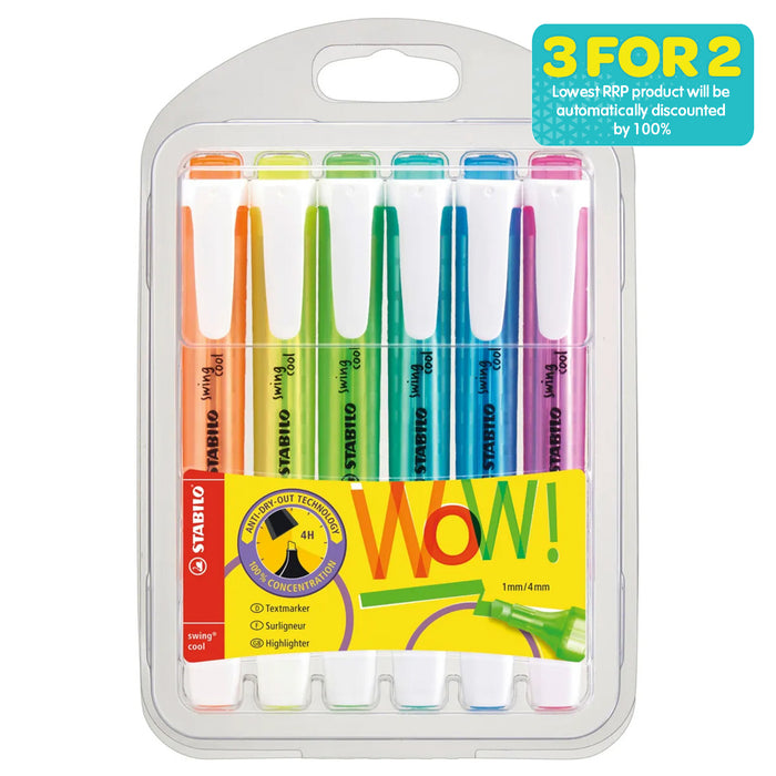 STABILO swing cool Highlighters (6 Pack)