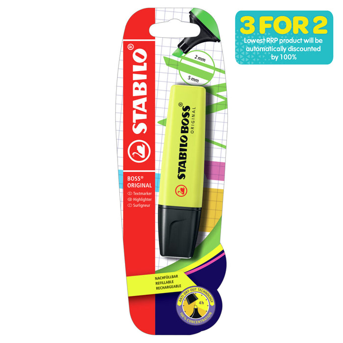 STABILO BOSS ORIGINAL Yellow Highlighter