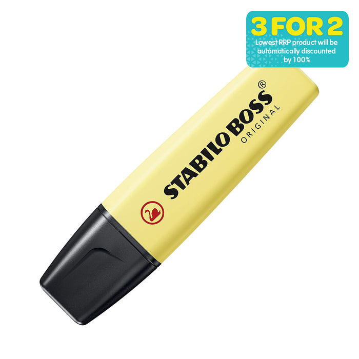 STABILO BOSS ORIGINAL Pastel Milky Yellow Highlighter