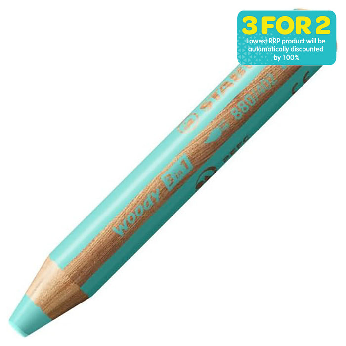 STABILO woody 3 in 1 Multi-talented Pastel Blue Pencil