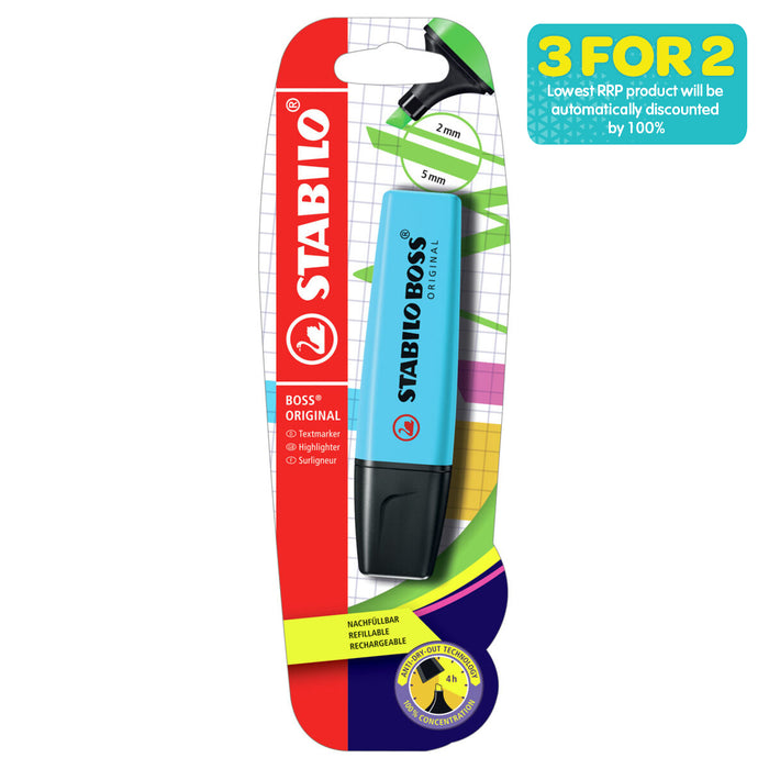 STABILO BOSS ORIGINAL Blue Highlighter