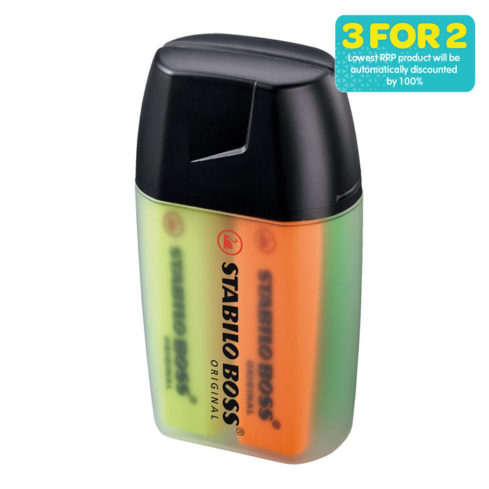 STABILO BOSS ORIGINAL Assorted Colours Highlighter Big BOSS Box of 4