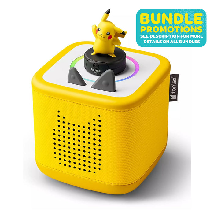 Tonies Toniebox 2 Yellow Starter Set with Tonie Pokémon Pikachu Audio Figure (for Bundle, See Description)