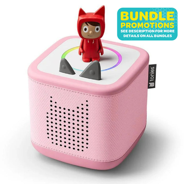 Tonies Toniebox 2 Cloud Pink Starter Set with Creative Tonie Rubie Audio Figure (for Bundle, See Description)