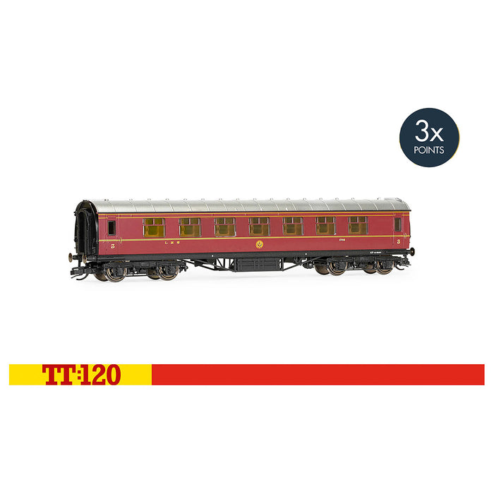 Hornby LMS 57' Corridor Third 1716 Passenger Coach