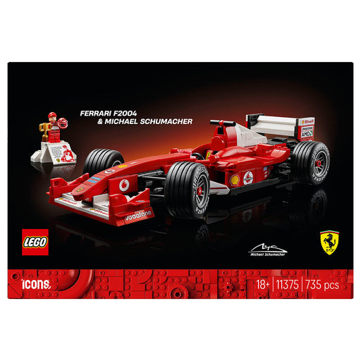LEGO Icons Ferrari F2004 & Michael Schumacher Building Set