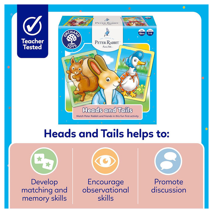 Orchard Toys Peter Rabbit Heads and Tails Game