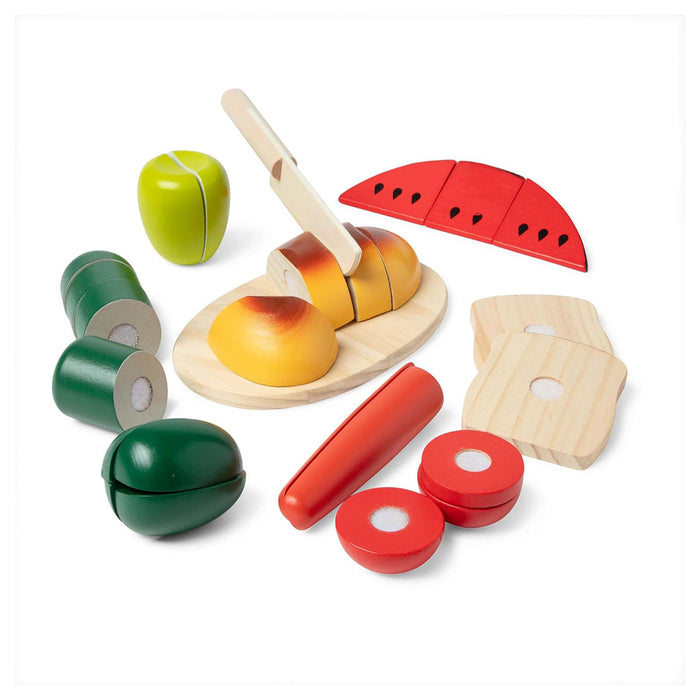 Melissa & Doug Wooden Cutting Food Playset