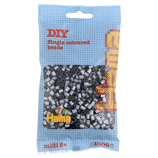Hama Silver Midi Beads (1000 Pack)