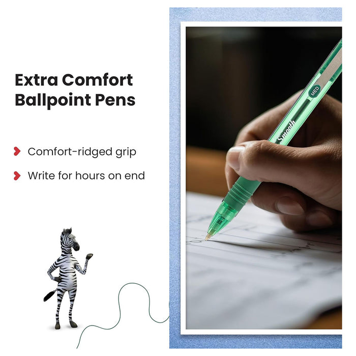 Zebra Pens Z-Grip Smooth Green Ink