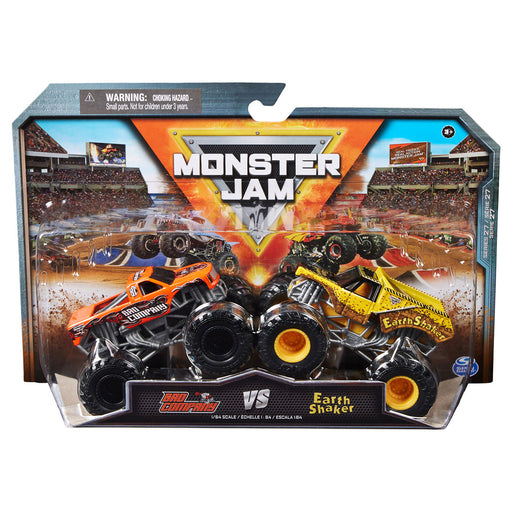 Monster Jam 'Bad Company' vs 'Earth Shaker' 1:64 Truck Series 27 (2 Pack)