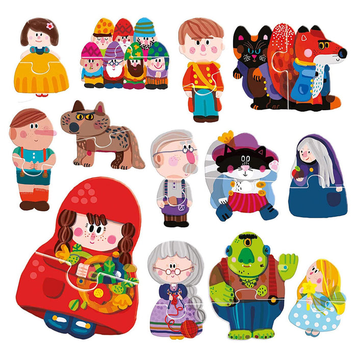 Headu Touch 2 Piece Puzzles Fairiy Tales