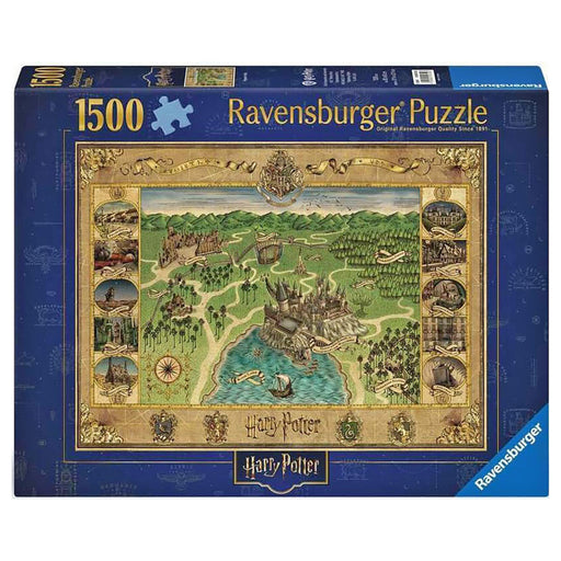 Ravensburger Harry Potter Hogwarts Map 1500 Piece Jigsaw Puzzle