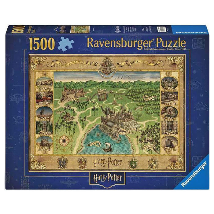 Ravensburger Harry Potter Hogwarts Map 1500 Piece Jigsaw Puzzle