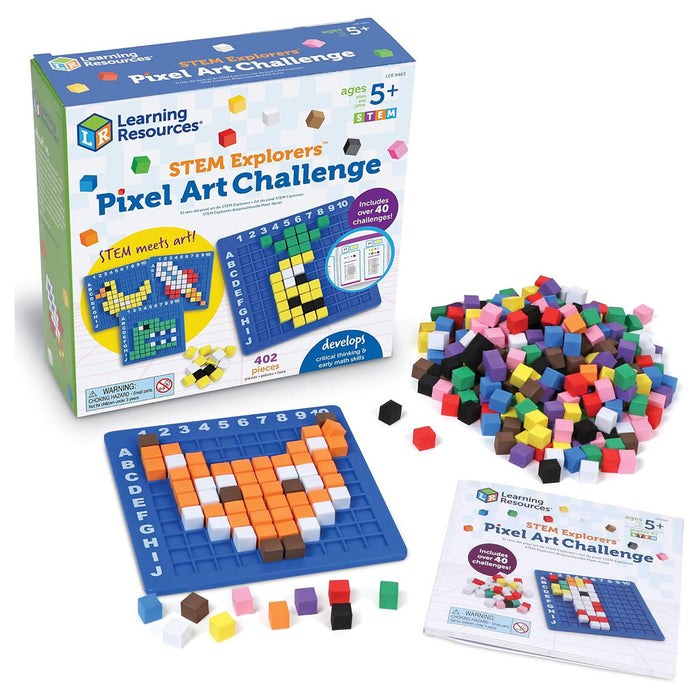 Learning Resources STEM Explorers Pixel Art Challenge Set