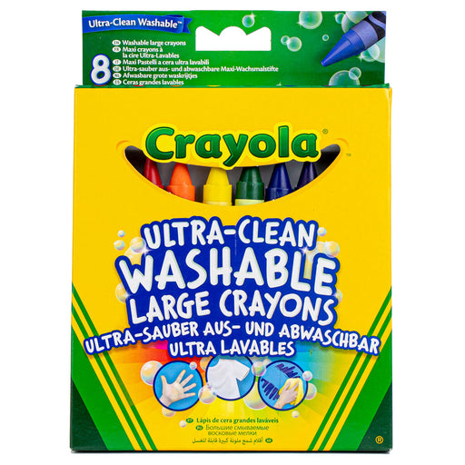 Crayola Ultra-Clean Washable Large Crayons (8 Pack)