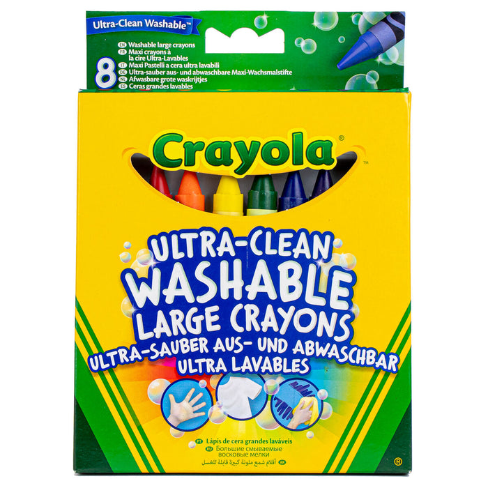 Crayola Ultra-Clean Washable Large Crayons (8 Pack)