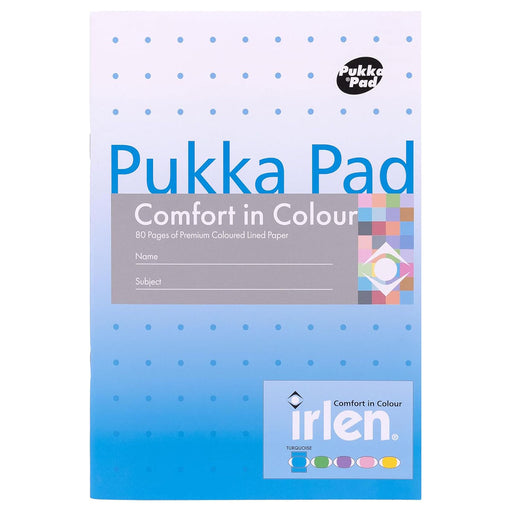 Pukka Pad Irlen Comfort in Colour Turquoise A5 Notepad (5 Pack) 
