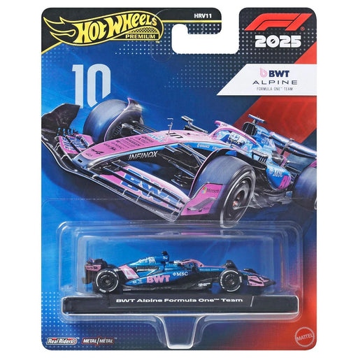 Hot Wheels Premium F1 2025 BWT Alpine Formula One Team Car #10