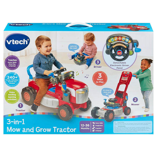 Vtech 3-in-1 Mow and Grow Tractor Ride On