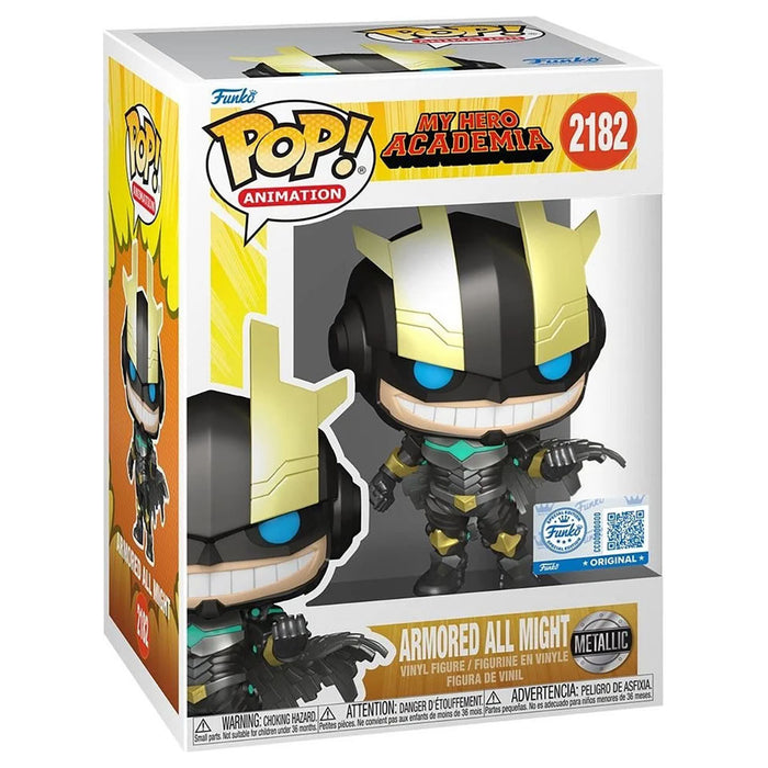 Funko Pop! Animation: My Hero Academia: Armored All Might (Metallic) Vinyl Figure #2182