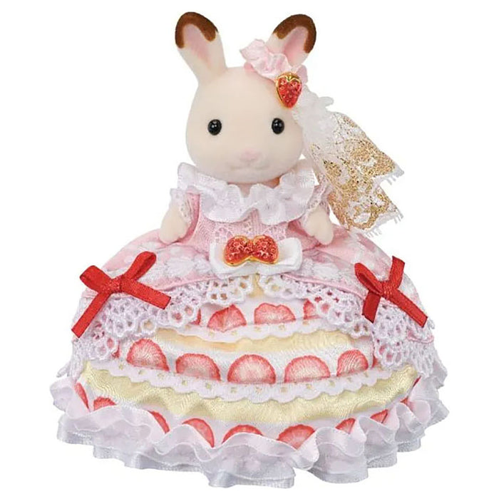 Sylvanian Faamilies Freya's Birthday Celebration Strawberry Cake Dress Set 