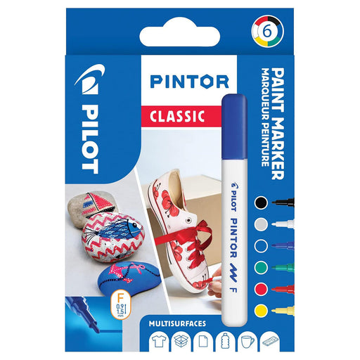 Pilot Pintor Classic Paint Marker Fine (6 Pack)
