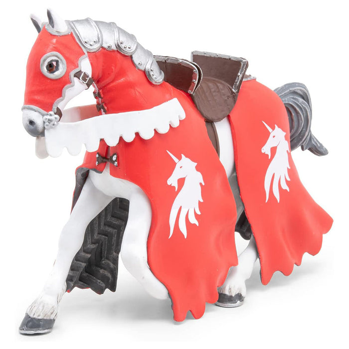 Papo Fantasy World Horse of Unicorn Knight with Spear Figure