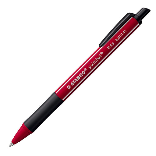 STABILO pointball NatureCOLORS Wildflower Edition Burgundy Ballpoint Pen with Blue Ink