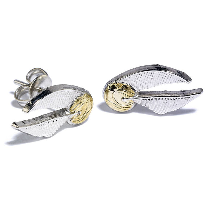 Harry Potter Deathly Hallows - Golden Snitch - Platform 9 3/4 Stud Earring Set