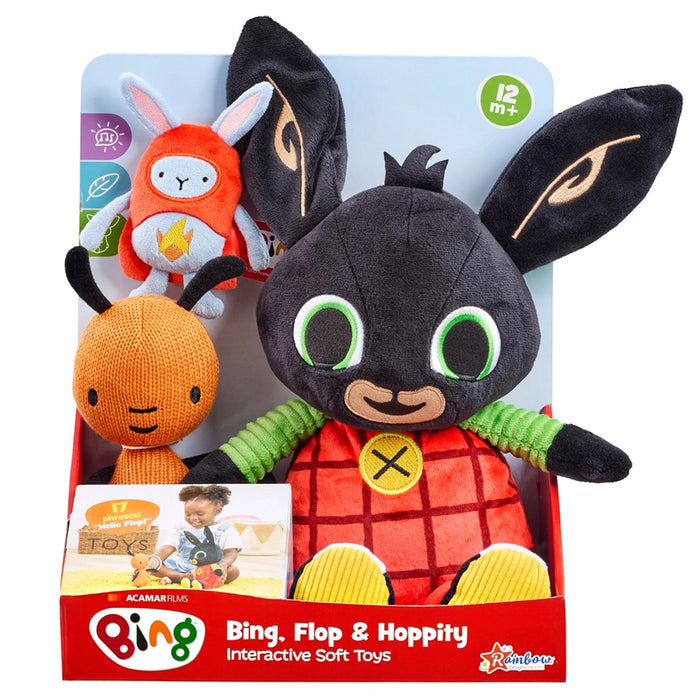 Bing, Flop & Hoppity Interactive Soft Toys