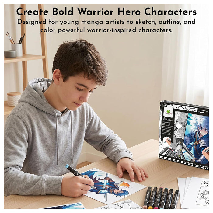 Sycomore Artissimo Manga Warrior Heroes Markers and Layout Paper Set