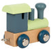 Letters Train Polar Slate Blue Train Engine Wooden Toy