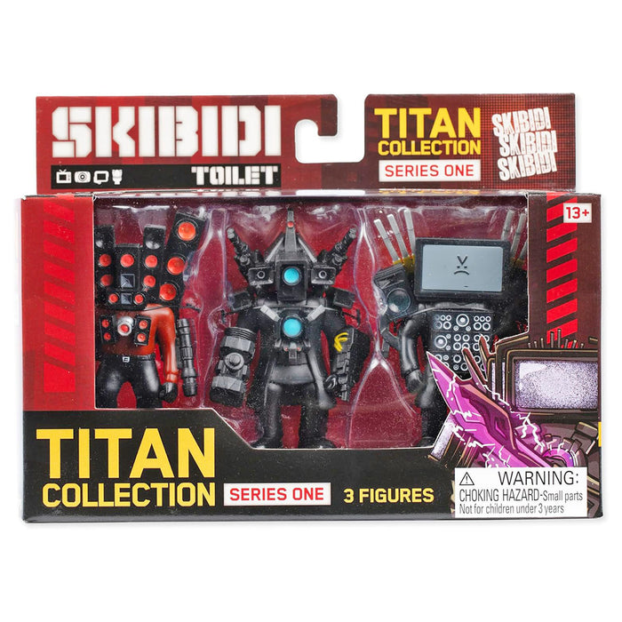 Skibidi Toilet Titan Collection Series One 3 Figures Pack