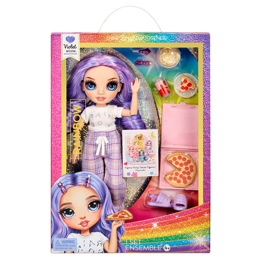 Rainbow Junior High PJ Party Violet Fashion Doll Set