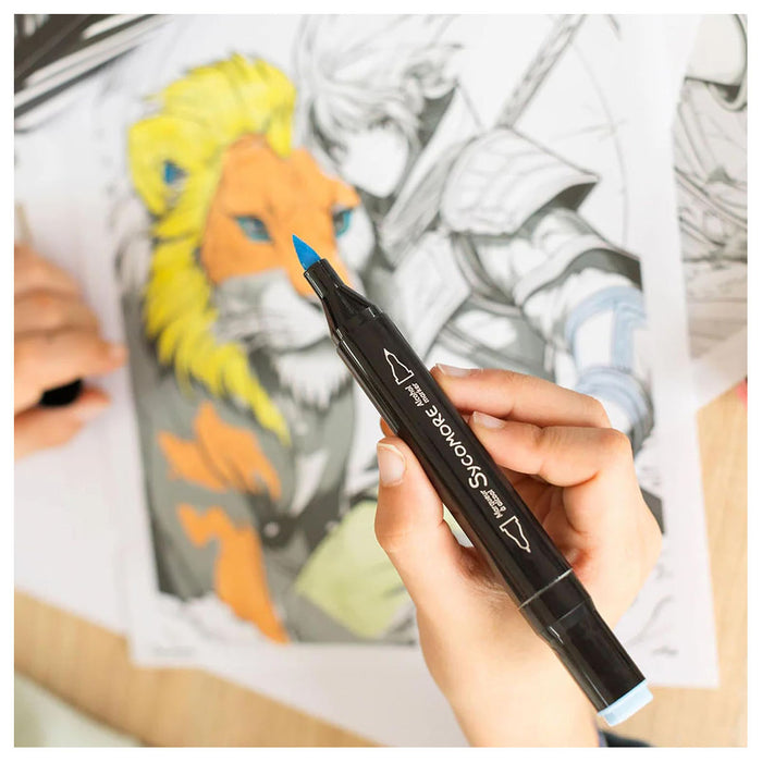 Sycomore Artissimo Manga Warrior Heroes Markers and Layout Paper Set