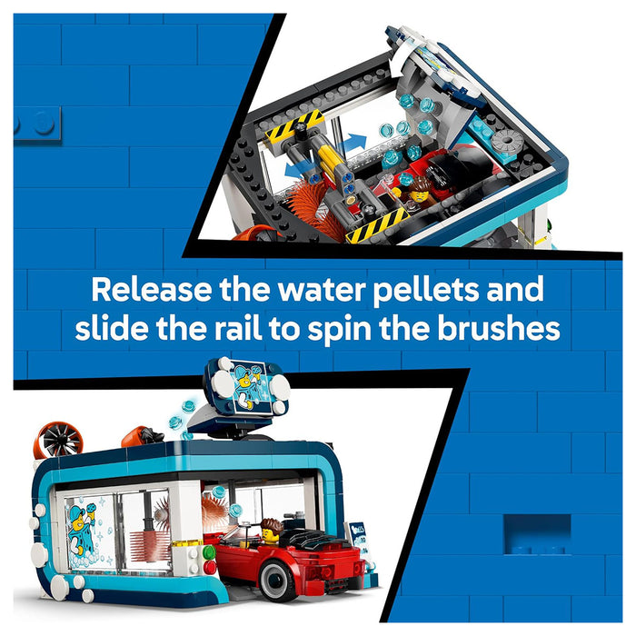 LEGO City Drive-Through Car Wash Building Set