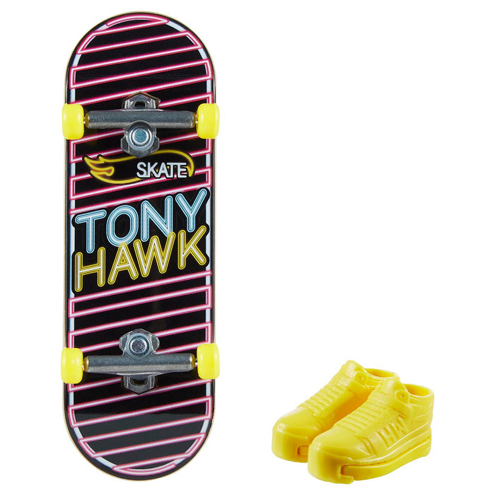 Lined Luminescence Hot Wheels Skate Fingerboard (Gnarly Neon 3/3)