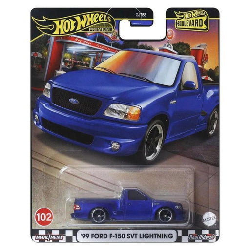 Hot Wheels Premium Boulevard '99 Ford F-150 SVT Lighting Car