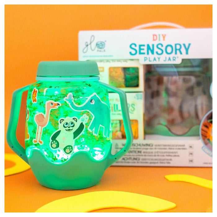 Glo Pals DIY Sensory Play Jar Zoo Theme Set