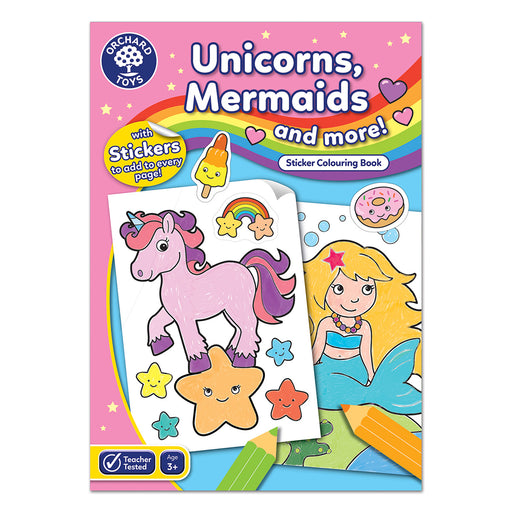 Orchard Toys Unicorns, Mermaids and more! Sticker Colouring Book