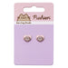 Pusheen the Cat Pink Enamel and Gold Heart Stud Earrings