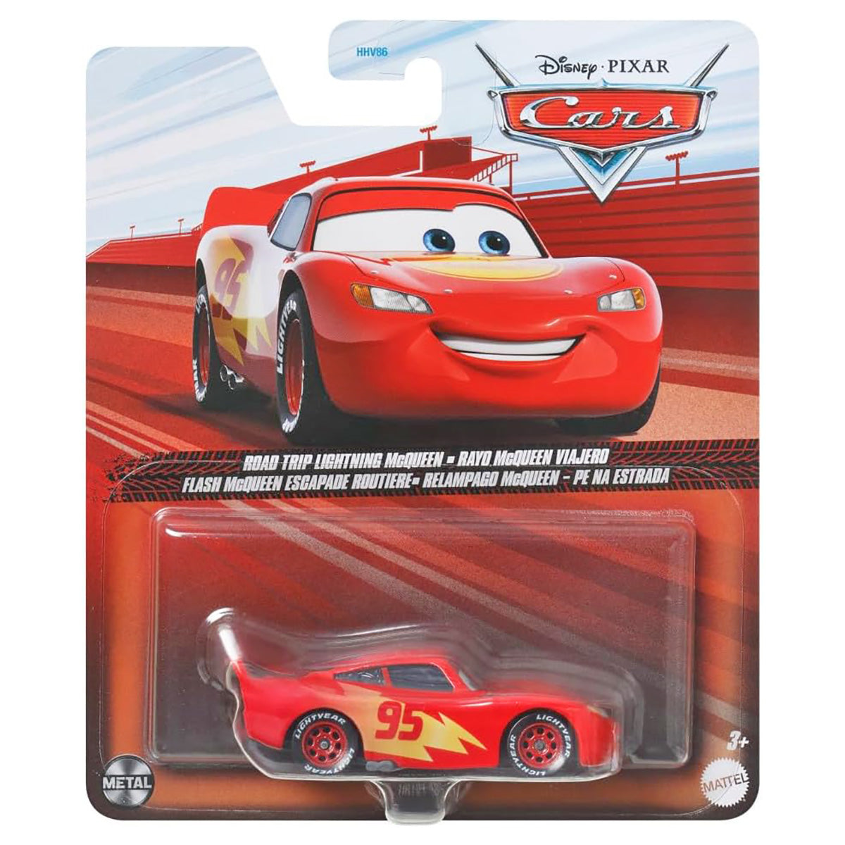 Disney Pixar Cars: On The Road: Road Trip Lightning McQueen 1:55 Car ...