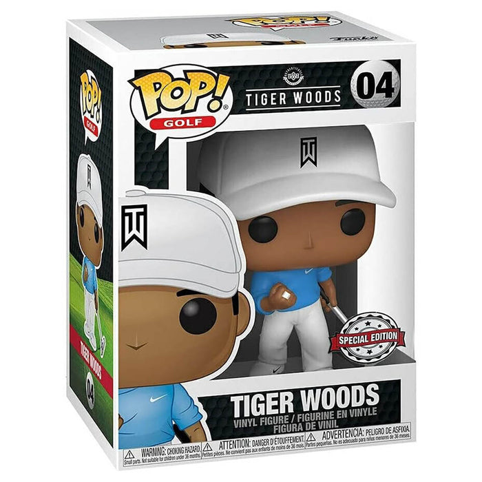 Funko Pop! Golf: Tiger Woods (Blue Shirt) Vinyl Figure #04