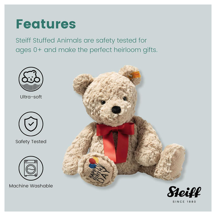 Steiff Jimmy Teddy Bear Happy Birthday 35cm